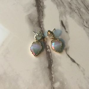 Kendra Scott Iridescent Slate and Gold Quincys